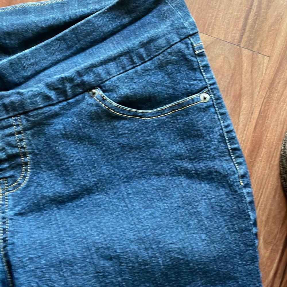 Women’s blue stresh pantsHUE - Picture 8 of 15